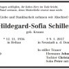 Krauss Hildegard 1936-2017 Todesanzeige